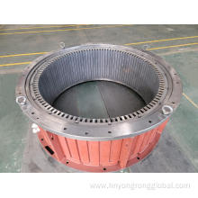 Stator core with fame for wind power generator